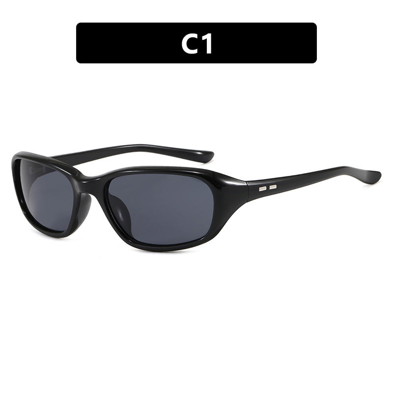Damen sportliche Sonnenbrille mit breitem, ergonomischem Rahmen Karnz