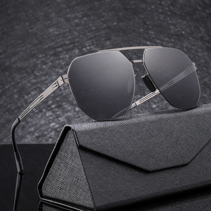 Premium Geometrischer Rahmen Sonnenbrille Karnz