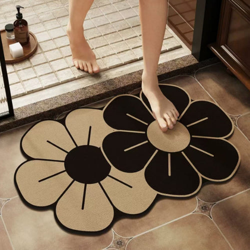 Blumenförmige Badezimmermatte