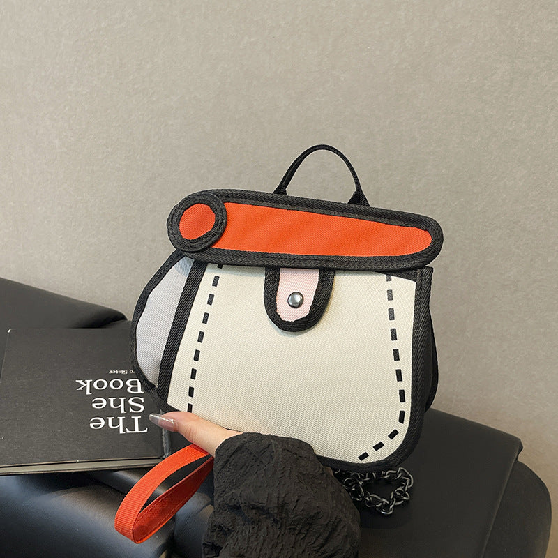 Trendiger Cartoon-Stil Mini-Rucksack Karnz