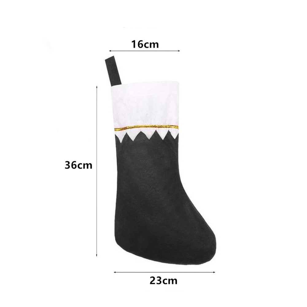 Festlicher Weihnachtsstrumpf mit eleganter Umrandung