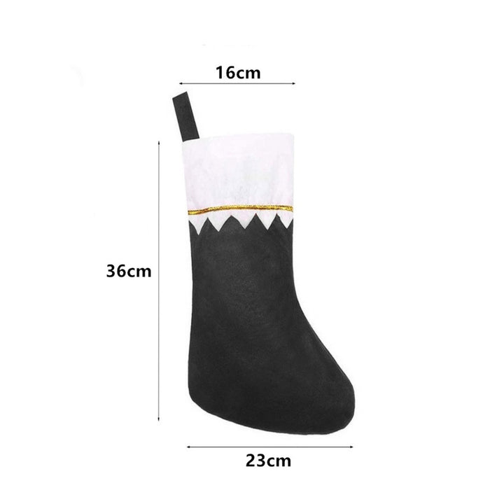Festlicher Weihnachtsstrumpf mit eleganter Umrandung