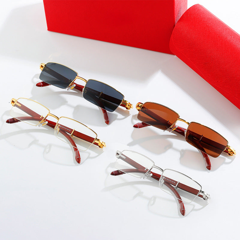 Damen modische Sonnenbrille mit elegantem Metallrahmen und hochwertigen Gläsern Karnz