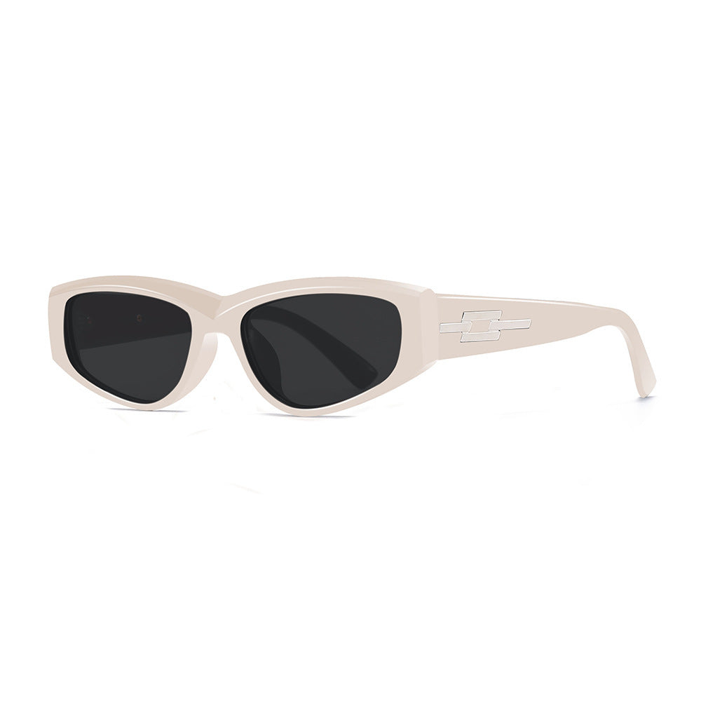 Damen Cat-Eye Sonnenbrille mit hochwertigem transparenten Rahmen und UV-Schutz Karnz