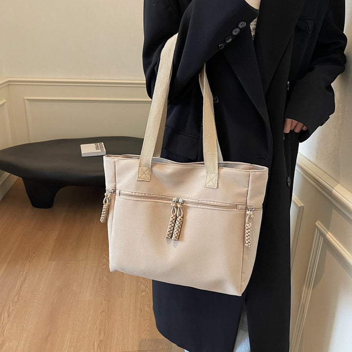Vielseitige Reißverschluss-Canvas-Tasche Karnz