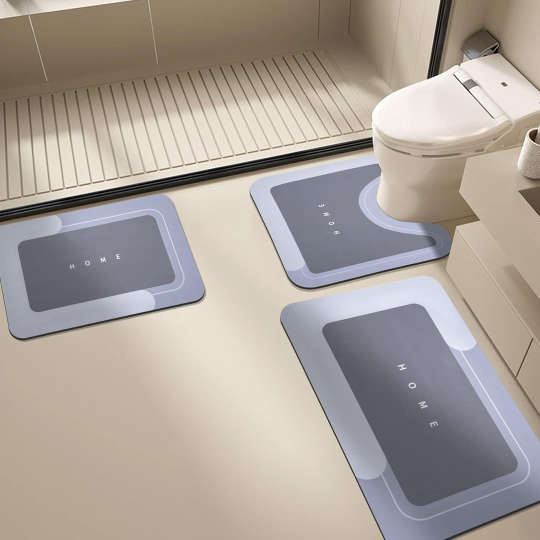 Stylisches Badezimmermatten-Set