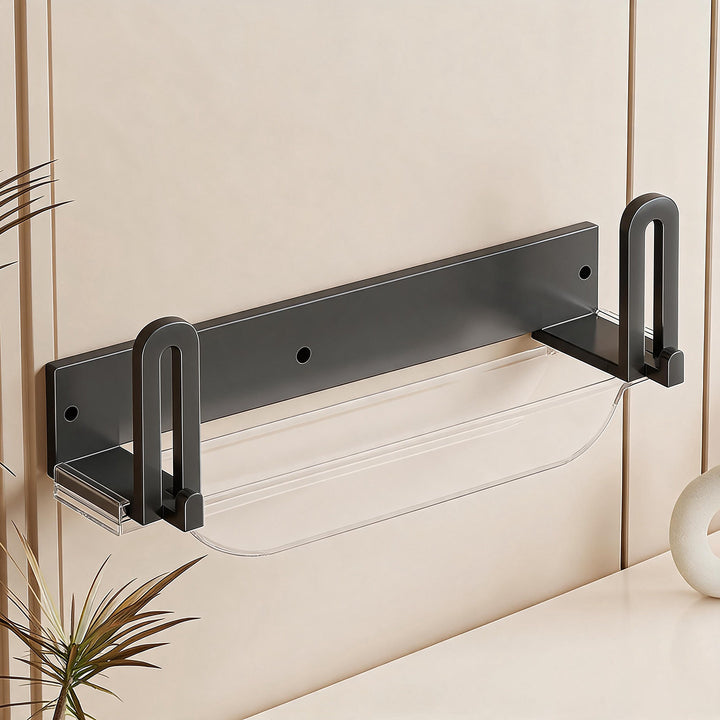 Kompakte vertikale Router-Wandhalterung Organizer