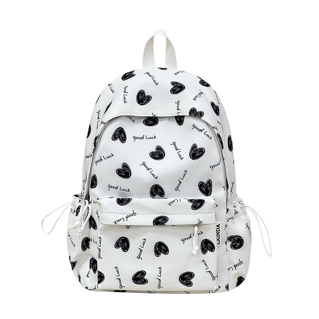 Herz Muster Casual Rucksack Karnz