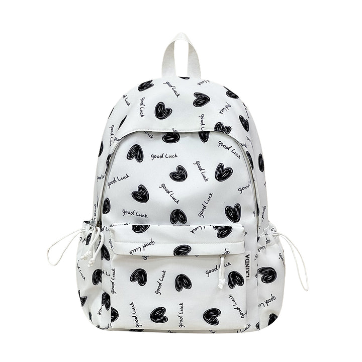 Herz Muster Casual Rucksack Karnz