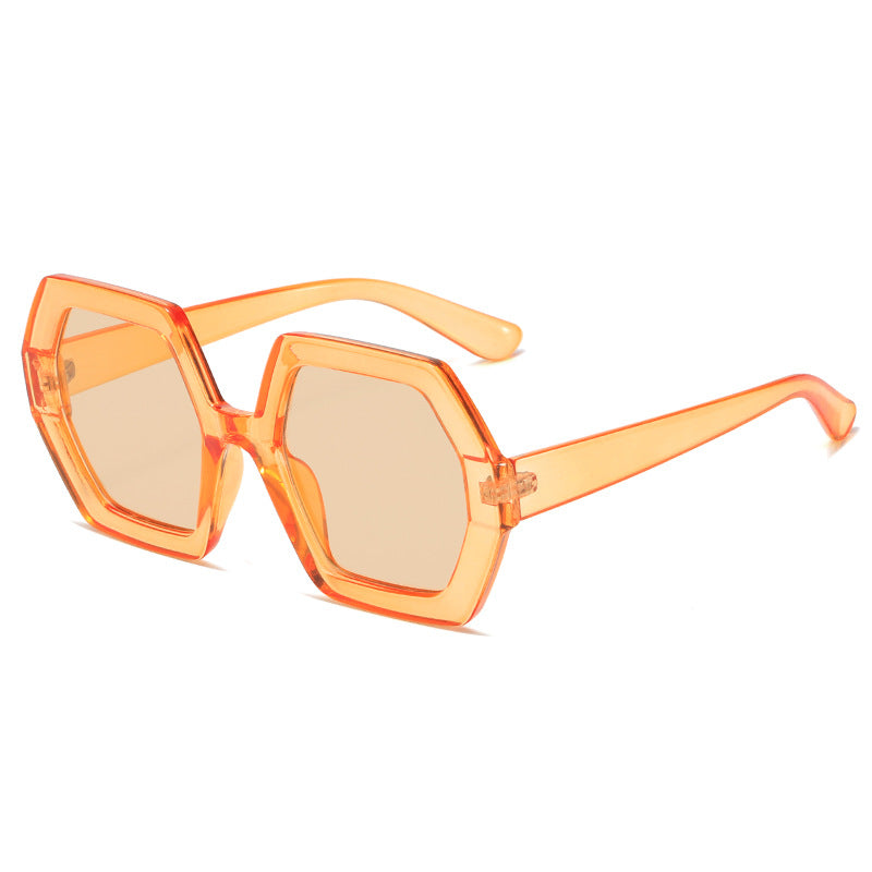 Damen hexagonale Sonnenbrille mit komfortablem Rahmen Karnz