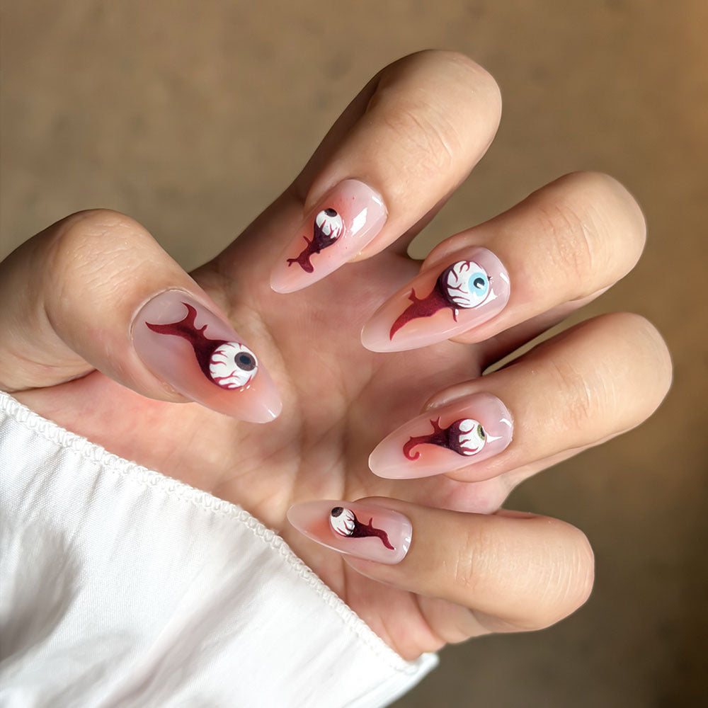 Künstlerisches Lebhaftes Design Press-On Nagelset Karnz