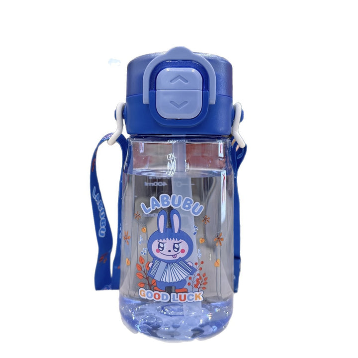 Damen Kindgerechte Wasserflasche mit praktischer Silikonschlaufe Karnz