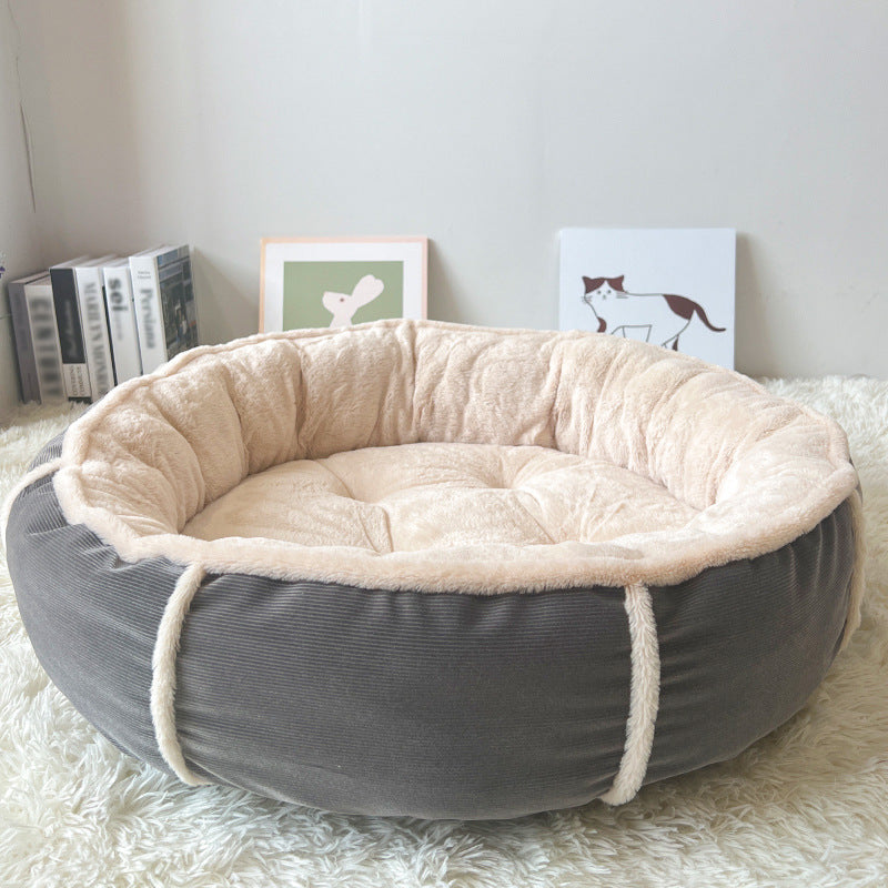 Rundes Plüsch Nest Hundebett