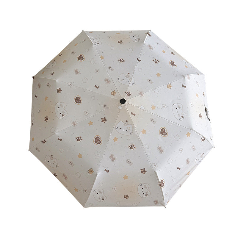Damen Faltbarer Regenschirm mit charmantem Tierdesign Karnz