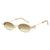 Damen Designer Sonnenbrille mit elegantem, verspiegeltem Rahmen und stilvollen Verzierungen Karnz
