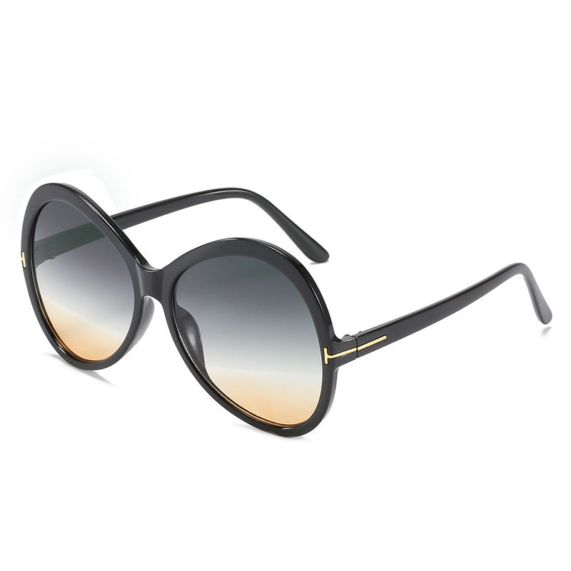Modebewusste Übergroße Schmetterlingssonnenbrille Karnz