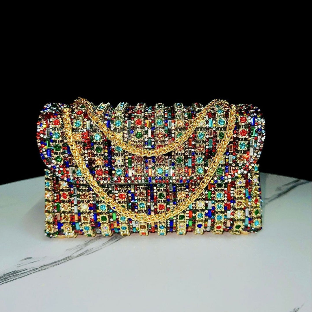 Dekorative Kristall Abend-Clutch