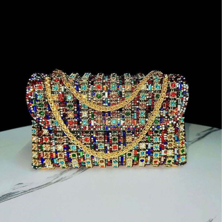 Dekorative Kristall Abend-Clutch