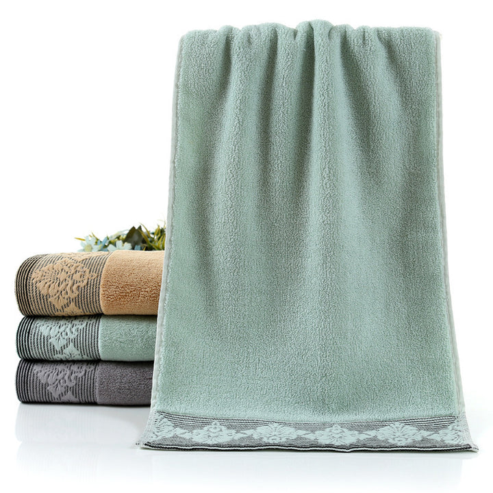 Damen luxuriöses Frottee Badetuch mit elegantem Spitzenrand Karnz