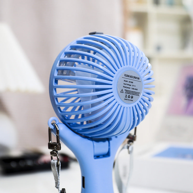 Damen Tragbarer USB Handventilator mit Sprühfunktion Karnz