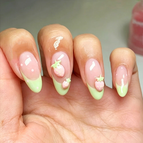 Künstlerisches Press-On Nagelset mit Zubehör