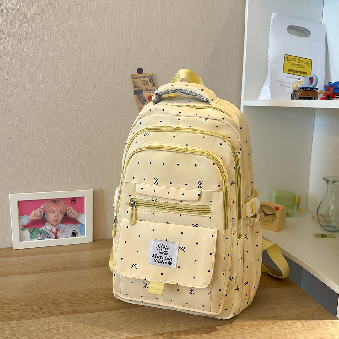 Multi-Taschen Gemusterter Rucksack Karnz