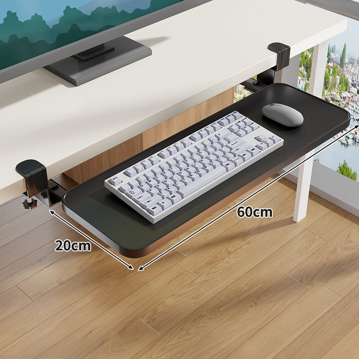 Untertisch-Rollende ergonomische Tastatur- und Mausablage mit Klemmbefestigung