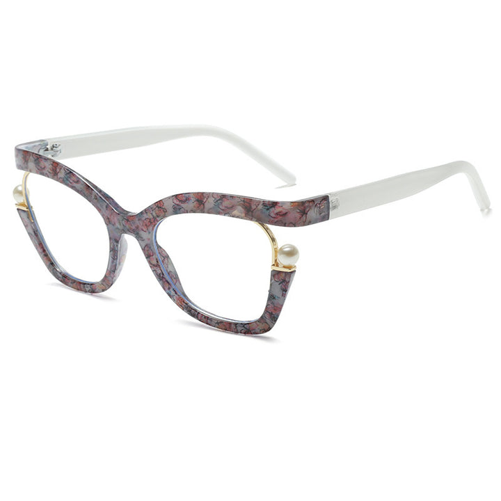 Damen Modische Sonnenbrille mit dezenten Perlendetails Karnz