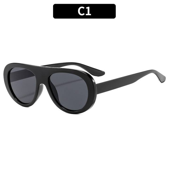 Eleganter Look Stilvolle Retro-inspirierte Schild Sonnenbrille