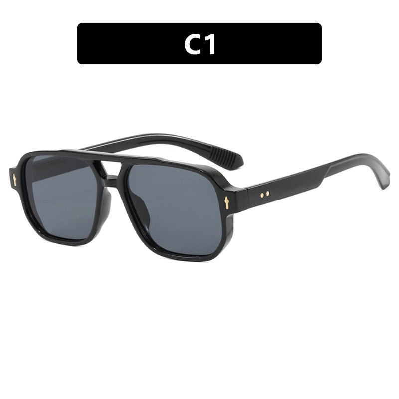 Damen modische quadratische Sonnenbrille mit luxuriösen Details Karnz