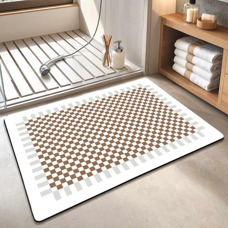 Geometrisches Muster weiche Badematte Karnz