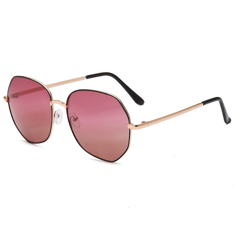 Damen modische Sonnenbrille mit achtckiger Form und polarisierten Gläsern Karnz