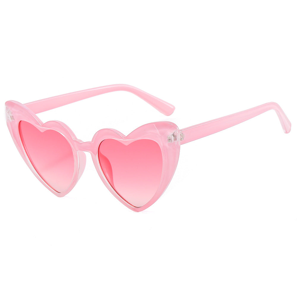Damen modische Herz-Sonnenbrille mit UV-Schutz Karnz