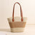 Damen Strandtasche aus hochwertigem geflochtenem Naturmaterial mit stilvollen Lederakzenten Karnz