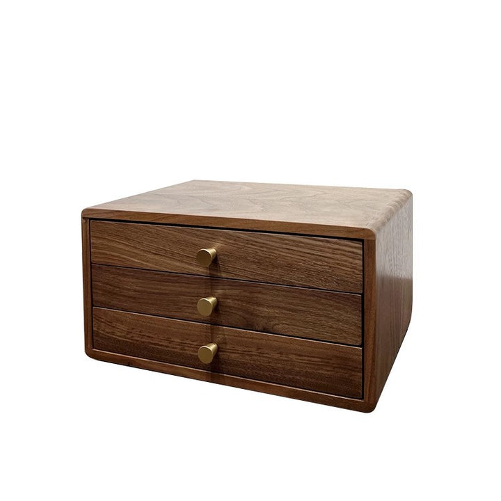 Holz Schmuck Aufbewahrungsbox mit Doppelschubladen Karnz