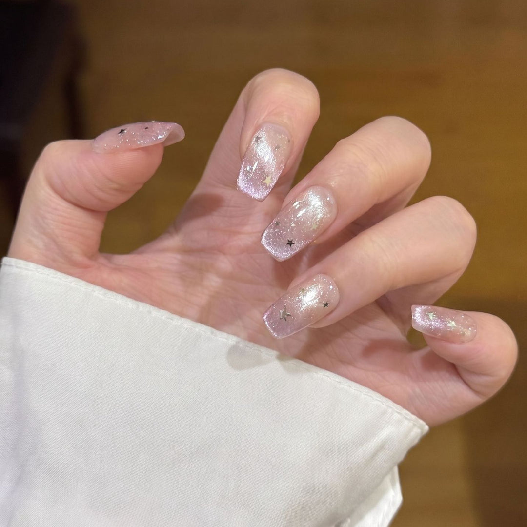 Sternen Glitter Press-On Nagel Set Karnz