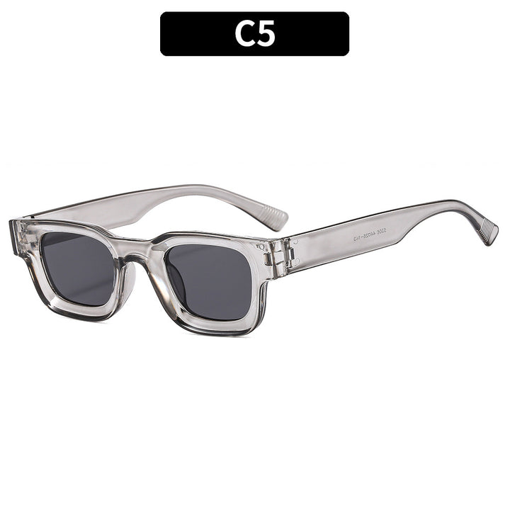 Geometrische transparente Rahmensonnenbrille