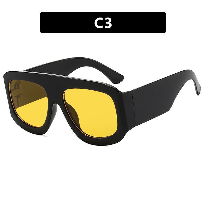 Damen modische Oversized Sonnenbrille mit markantem Design Karnz