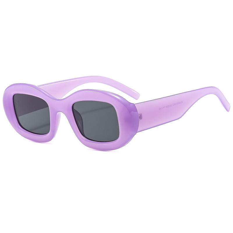 Damen Modische Sonnenbrille mit weichem, geschwungenem Rahmen Karnz