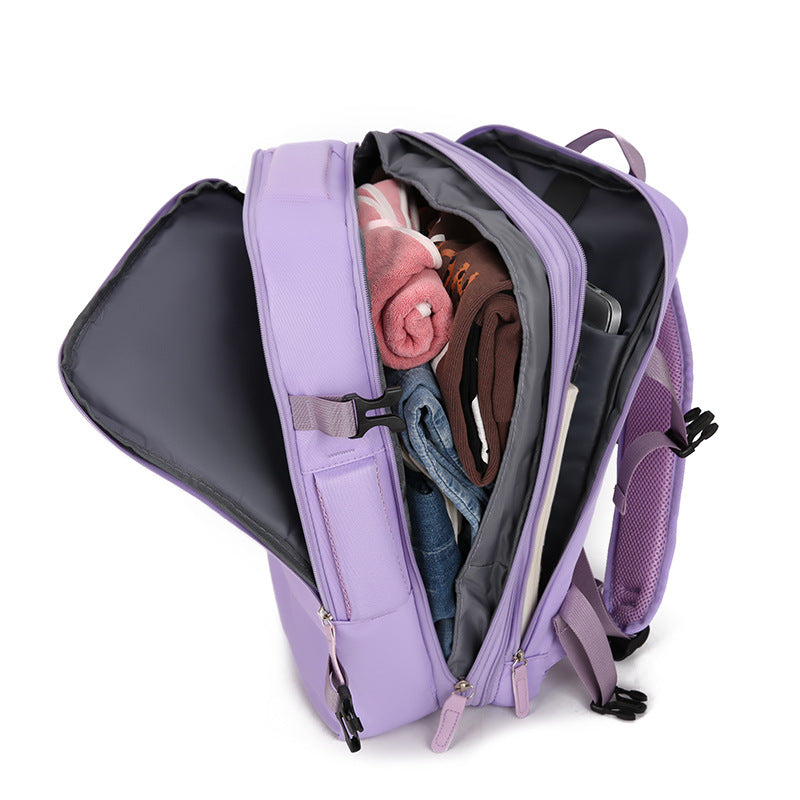 Vielseitiger Strukturierter Laptop-Rucksack Karnz