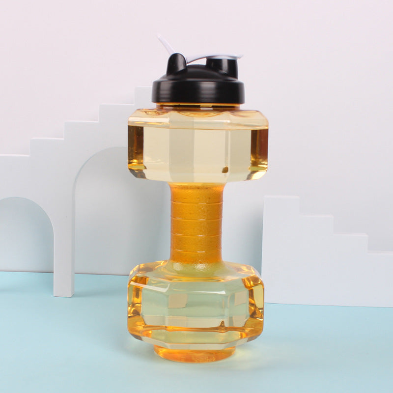 Unisex Fitness Wasserflasche in origineller Hantel-Form Karnz