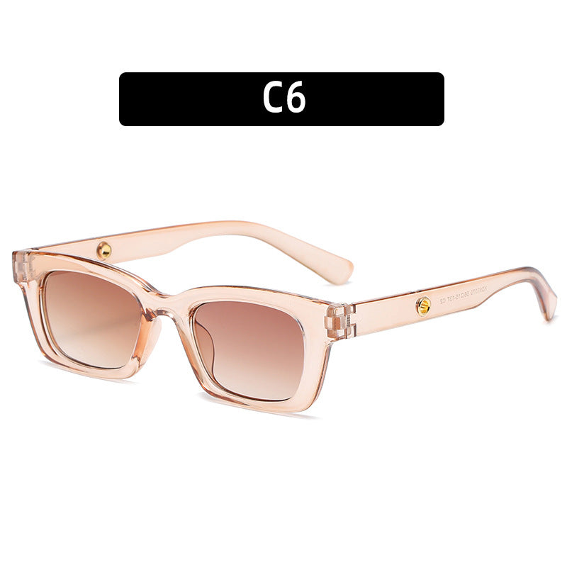 Chunky Vintage-Style Quadrat-Sonnenbrillen
