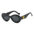 Damen elegante geschwungene Sonnenbrille Karnz