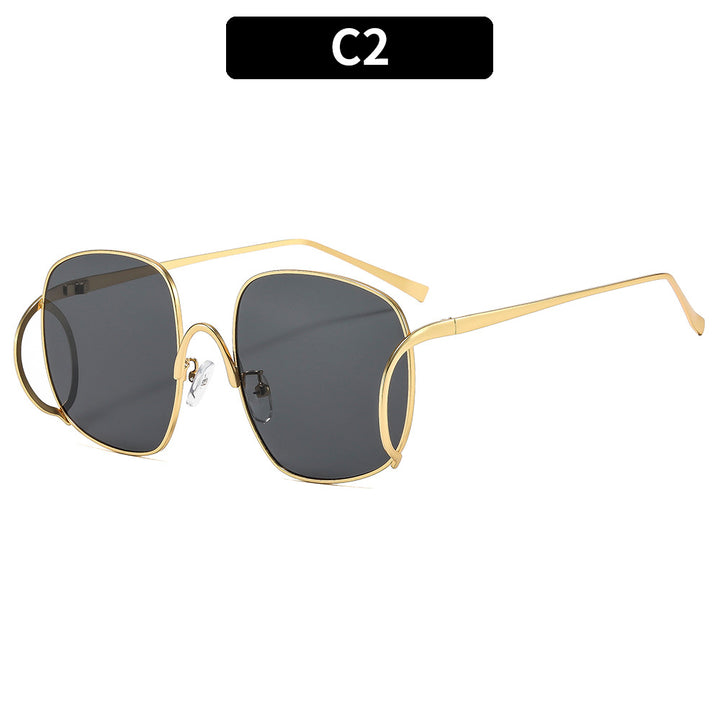 Luxuriöse Übergroße Quadratische Sonnenbrille