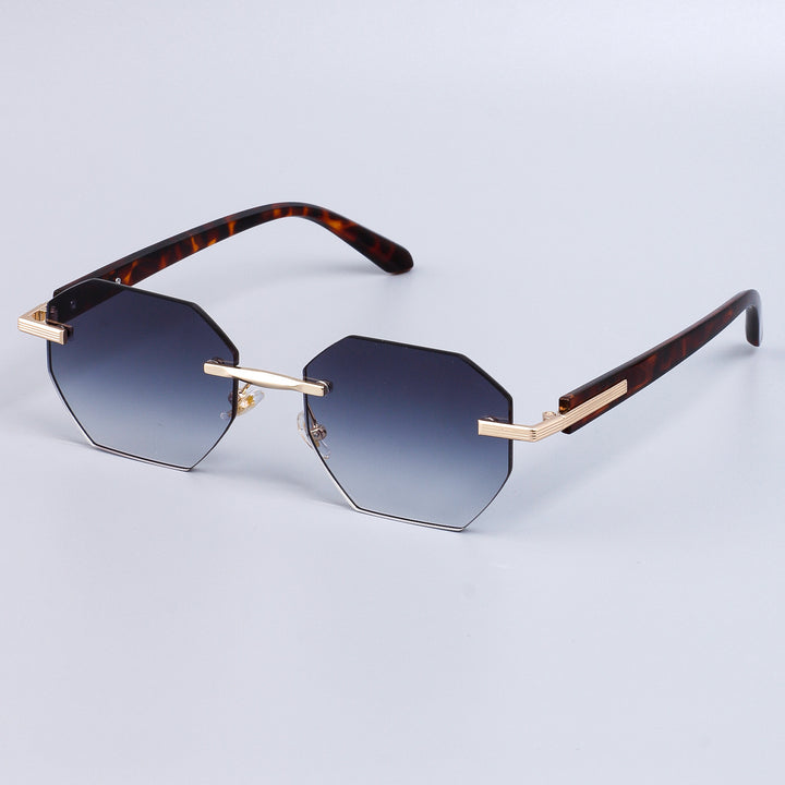 Damen stilvolle Sonnenbrille im modischen Achtkant-Design mit hochwertigem Rahmen Karnz