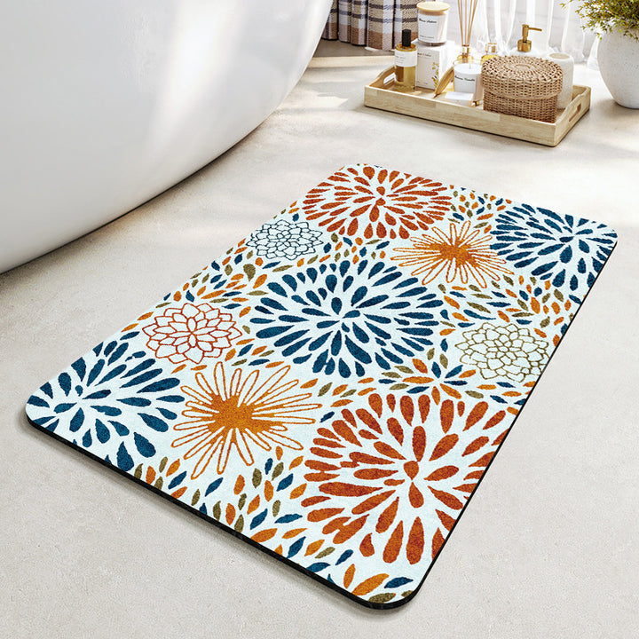 Stylische geometrische Muster Badezimmermatte Karnz