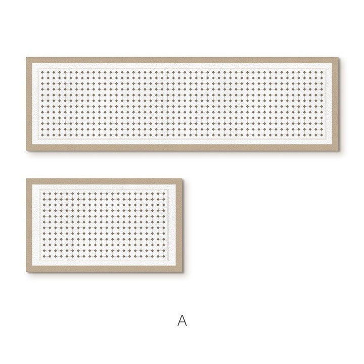 Elegante strukturierte Teppichläufermatte