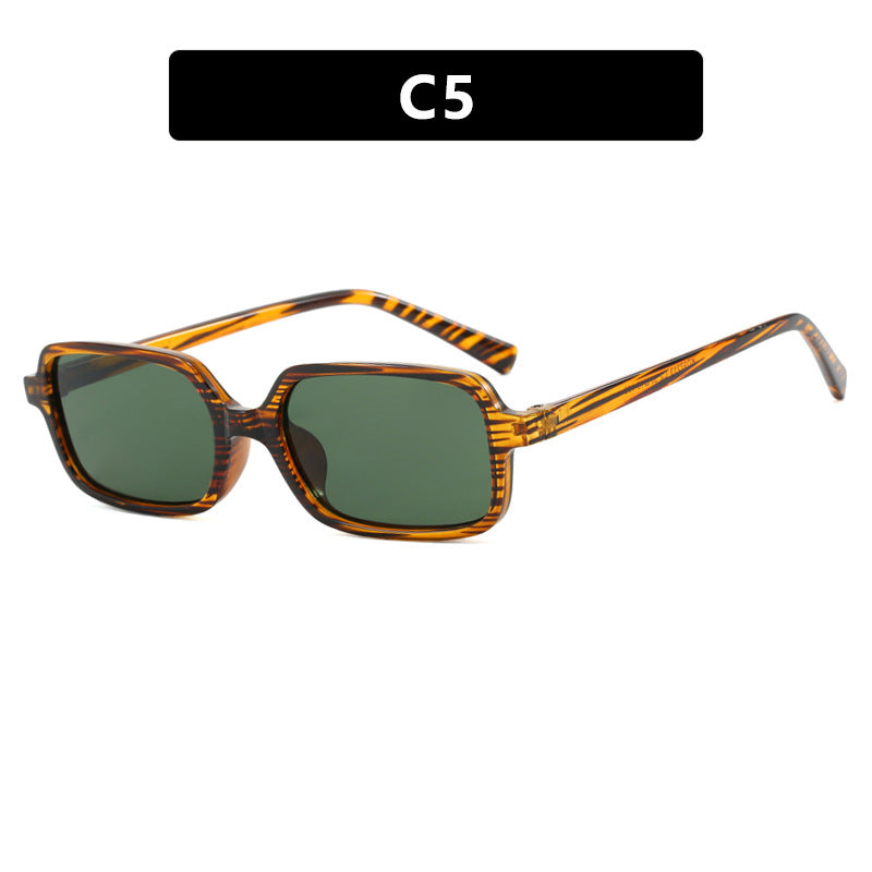 Damen quadratische Sonnenbrille mit einzigartigem, extravaganten Design und UV-Schutz Karnz