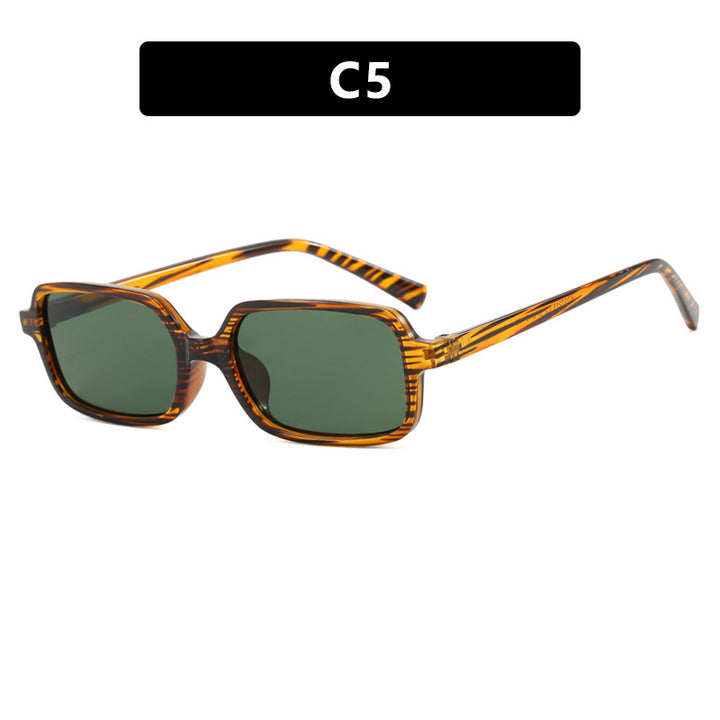 Damen quadratische Sonnenbrille mit einzigartigem, extravaganten Design und UV-Schutz Karnz