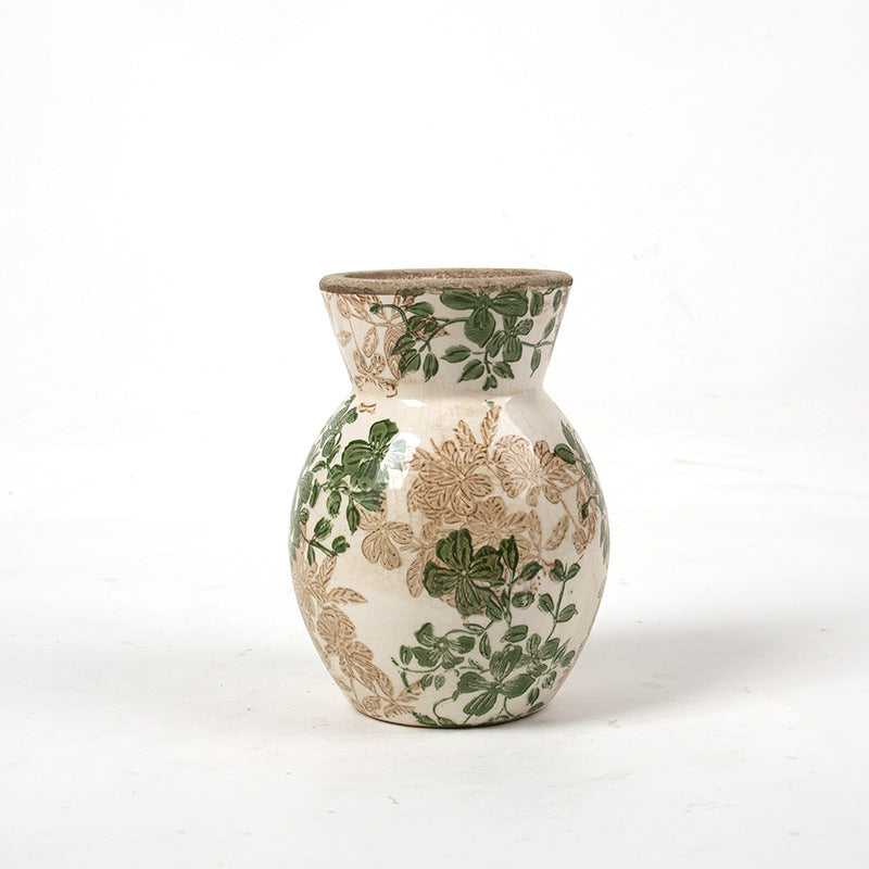 Florale Keramikvase Karnz